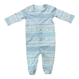 Ralph Lauren Baby Blue Pajama Onesie